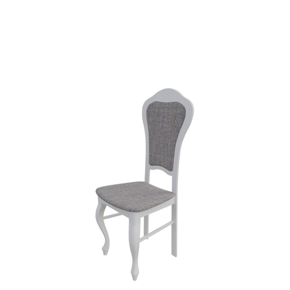 Veneti Čalúnená jedálenská stolička MOVILE 11 - biela / šedá 2